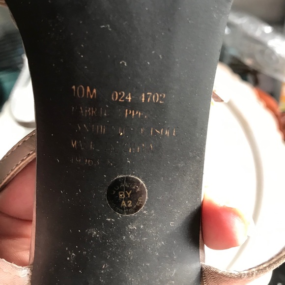 SATIN SILVER 4 INCH HEELS RHINESTONE STRAP FRONT - Picture 8 of 13